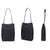 Large Apple Macbook Shoulder / Messenger Bag - Handheld - Black + Black Mouse Pad