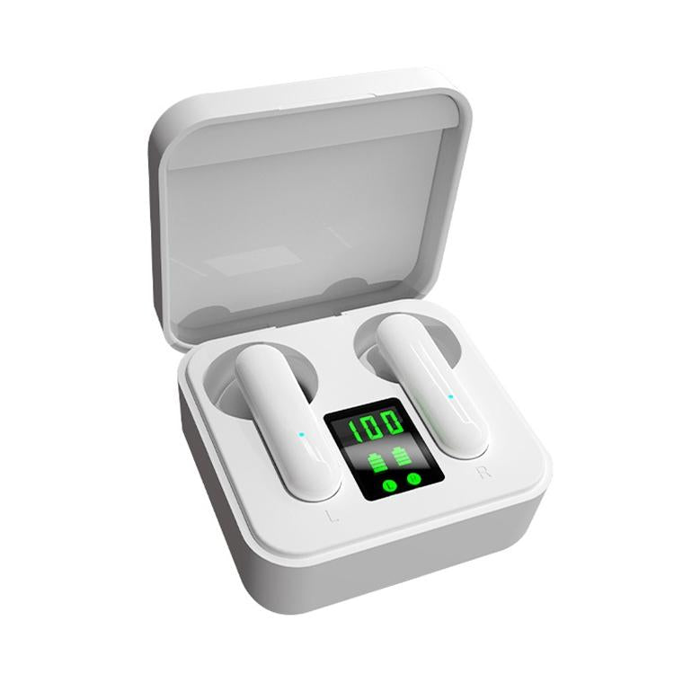 Digital Display Sports Bluetooth Earphones - Semi-in-ear - Ete-16 Tws - Green