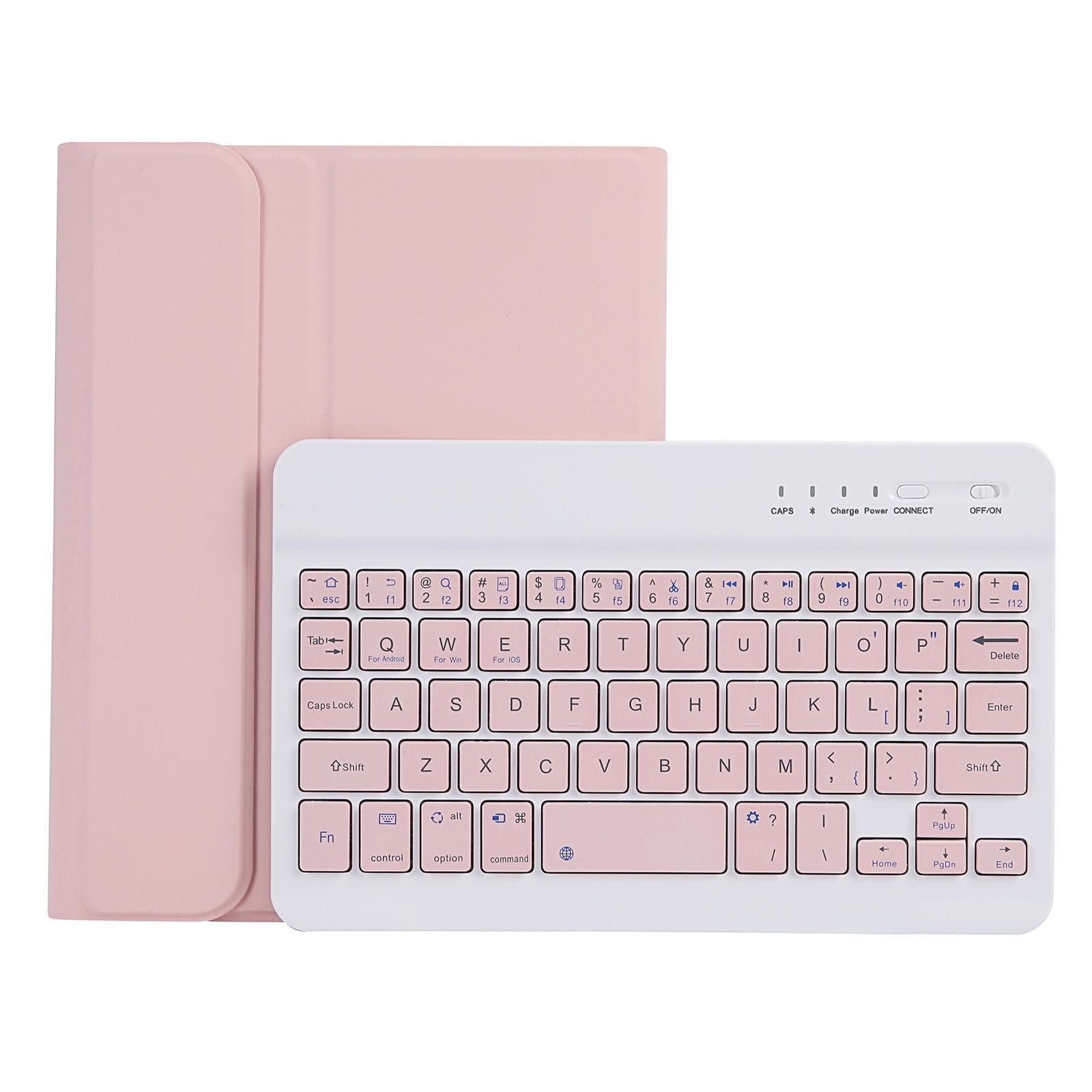 Ultra-Thin Bluetooth Keyboard Tablet Case For Ipad Mini 6 With Stand And Pen Slot - Candy Colour - Green