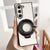 For Samsung Galaxy z Fold4 5G Shockproof Magsafe Holder for Rotating Plating Phone Case - Gold