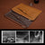 Leather Laptop Tablet Bag with Zipper for Macbook Samsung Sony Dell Alienware Chuwi Asus Hp - Dark Green