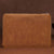 Leather Laptop Tablet Bag with Zipper for Macbook Samsung Sony Dell Alienware Chuwi Asus Hp - Dark Green
