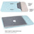 Lightweight Laptop Sleeve For Macbook Samsung Xiaomi Sony Dell Asus Hp - Mint Green