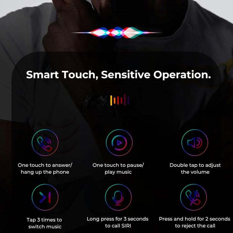 Wireless t & g J18 Bluetooth Earphones with Charging Box - Rose Gold