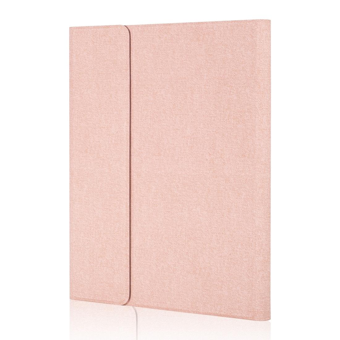 9.7 Ipad Keyboard Case With Touchpad Pen Slot & Bracket - Magnetic Detachable - Rose Gold