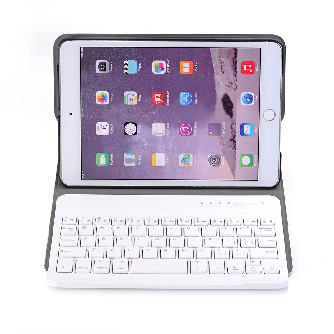 Universal Ultra-Thin Tablet Case With Bluetooth Keyboard For Ipad Mini 3 / 2 / 1 - Horizontal Flip Design - Rose Gold