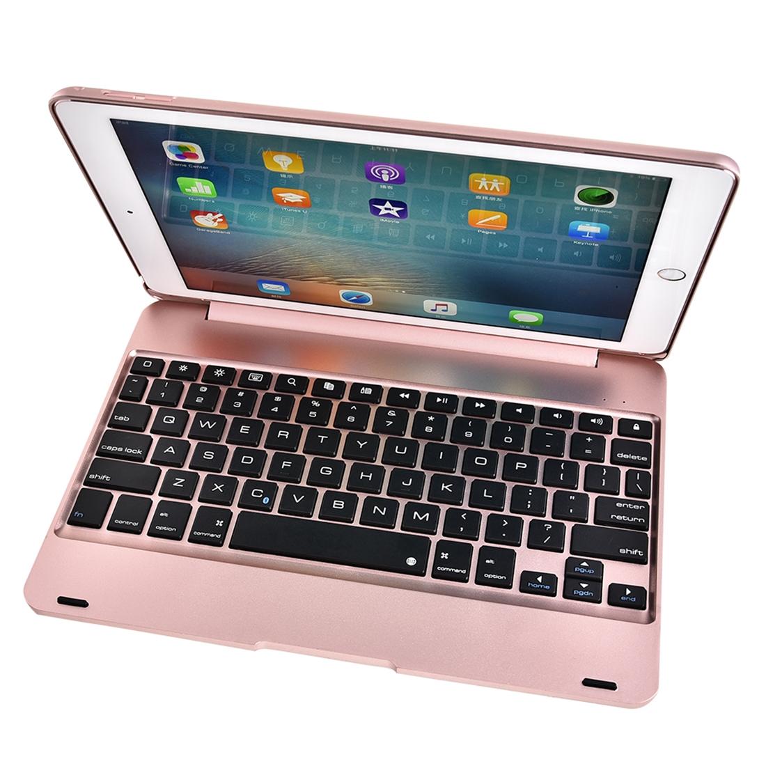 Horizontal Flip Tablet Case With Bluetooth Keyboard For Ipad Pro 9.7 / Ipad Air 2 - Rose Gold