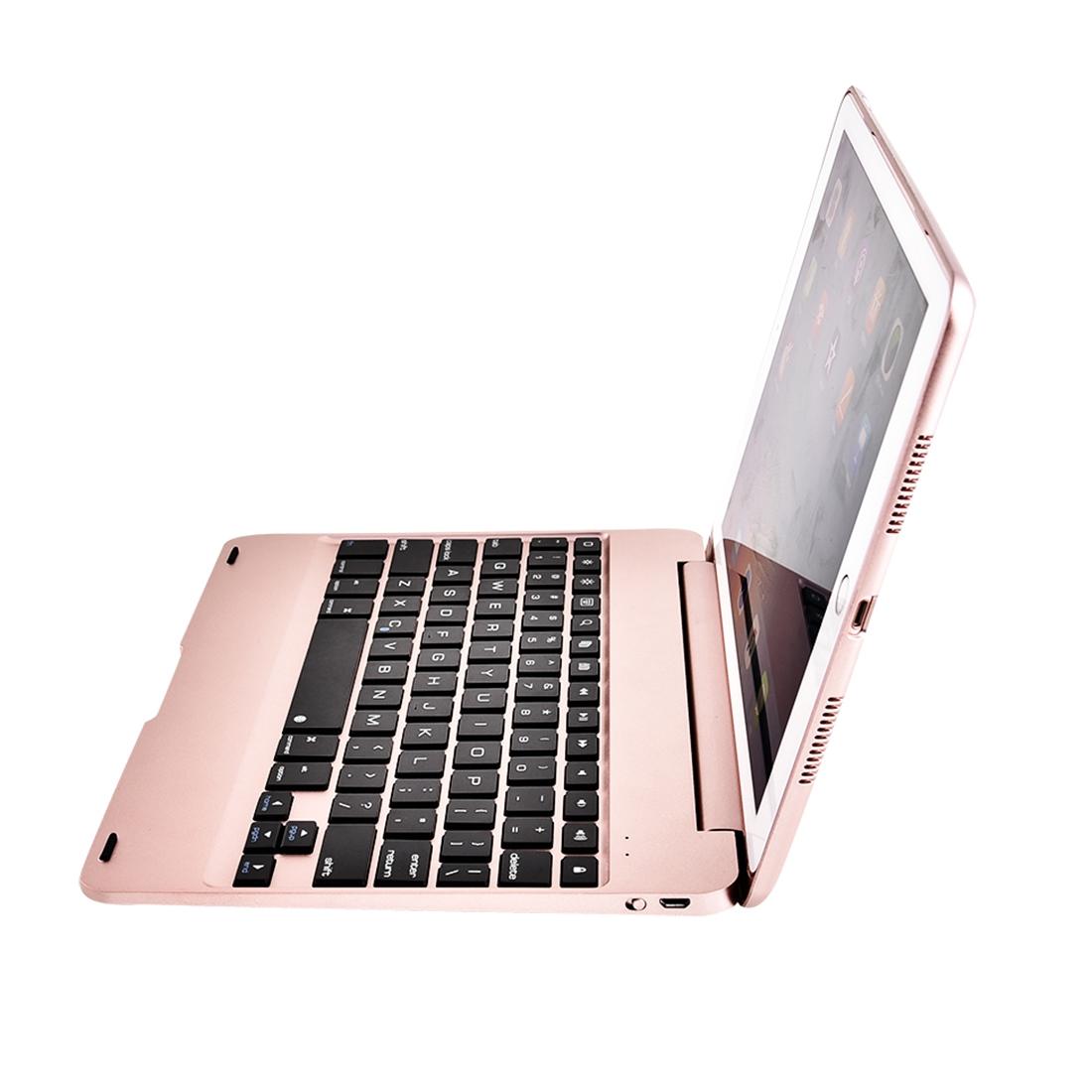 Horizontal Flip Tablet Case With Bluetooth Keyboard For Ipad Pro 9.7 / Ipad Air 2 - Rose Gold