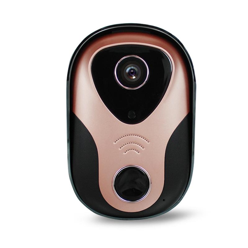 Smart Wifi Doorbell With Hd Intercom Night Vision &amp; Micro Sd Support - Rose Gold