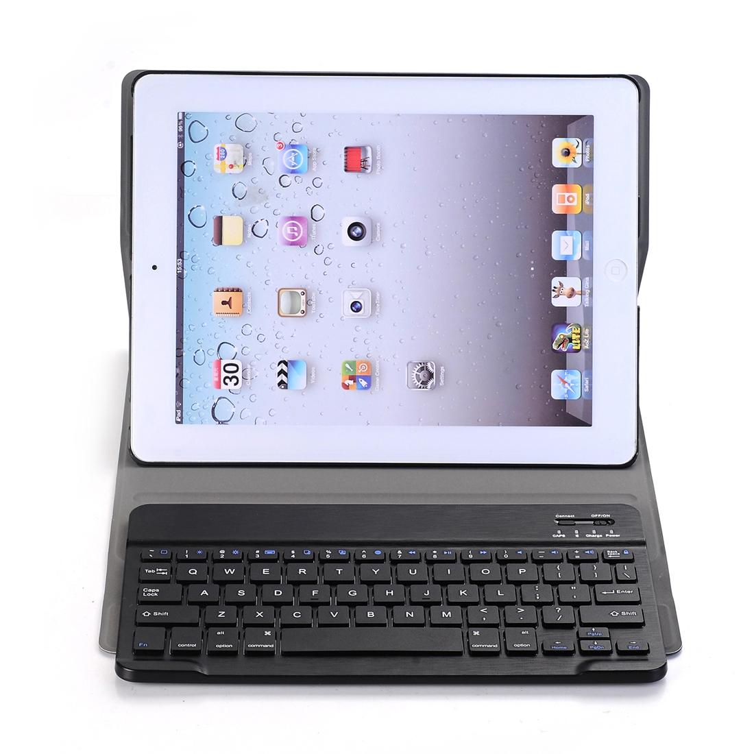 Universal Ultra-Thin Tablet Case With Bluetooth Keyboard For Ipad 4 / 3 / 2 - Horizontal Flip - Rose Gold