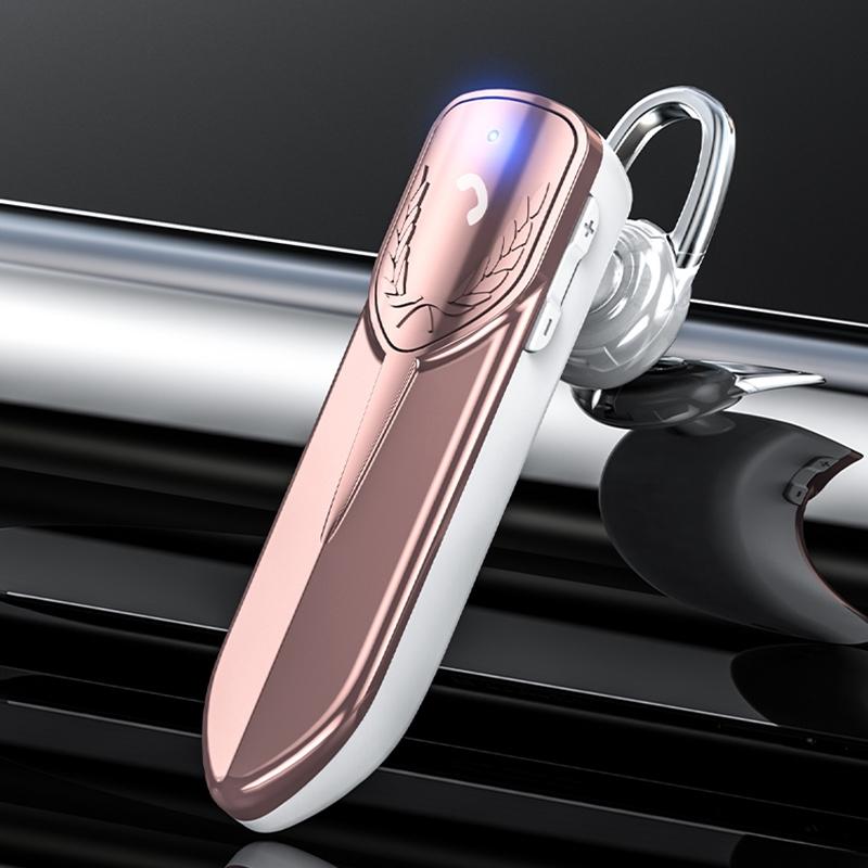 Bluetooth Earphone with Cvc Noise Reduction - Unilateral Design - Rose Gold