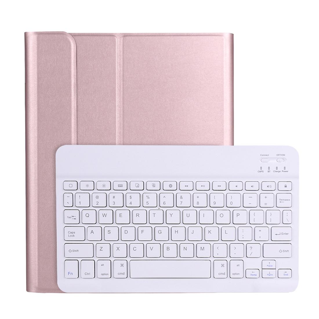 Detachable Bluetooth Keyboard Tablet Case For Ipad Pro 11 With Pen Slot &amp; Holder - Ultra-Thin 2020 - Rose Gold