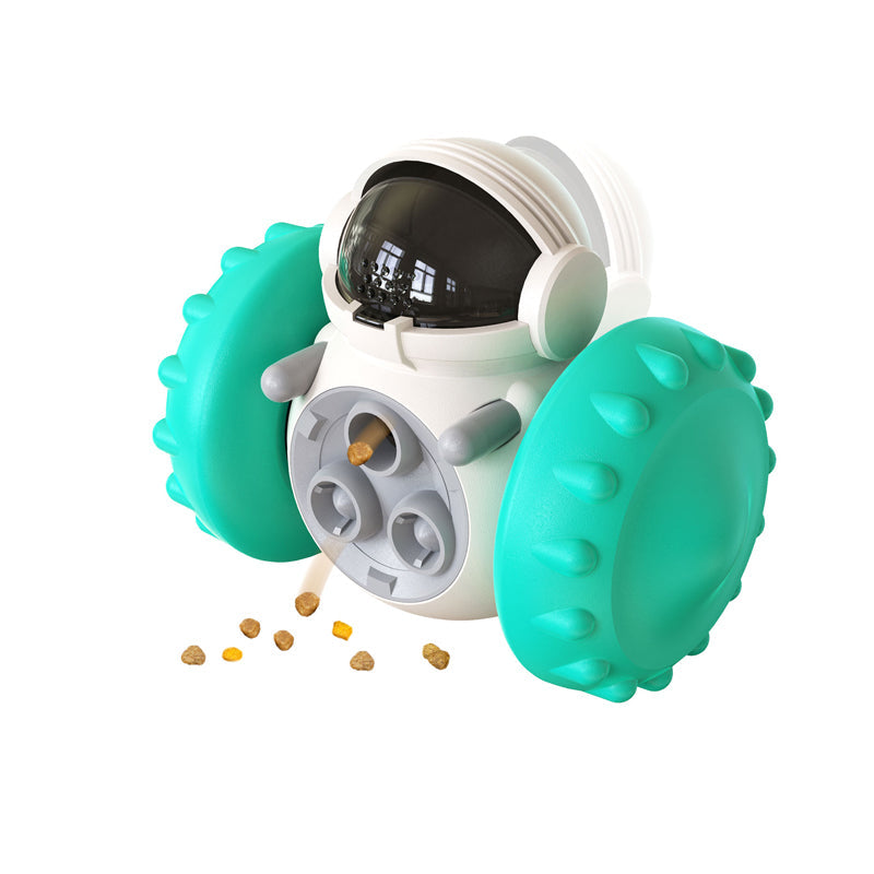 Vibe Geeks Pet Food Dispenser Tumbler Dog Treat Toy - Green