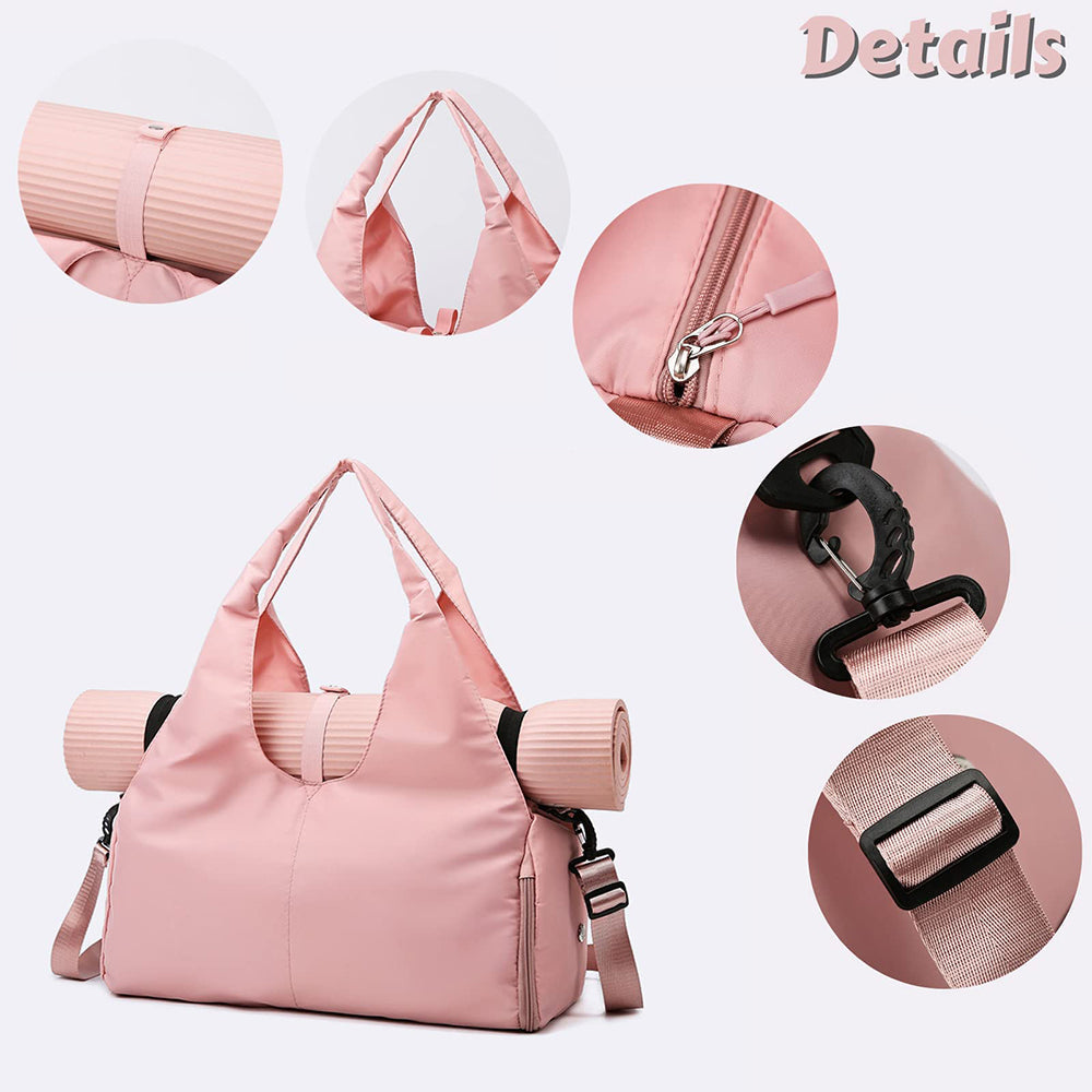 Vibe Geeks Large Capacity Dry and Wet Separation Wear-resistant Sports Fitness Storage Bag - Green