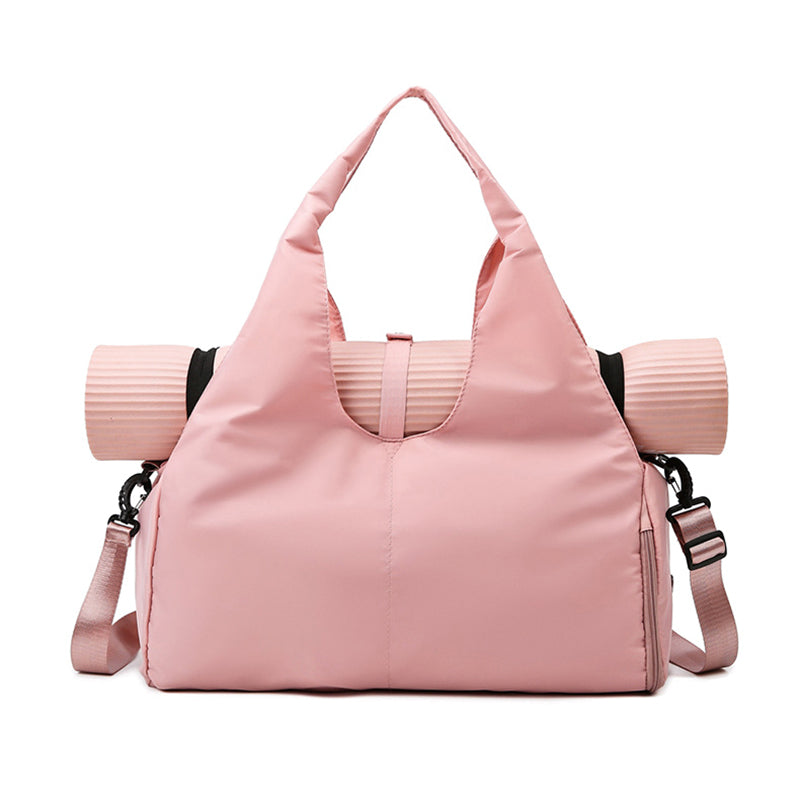 Vibe Geeks Large Capacity Dry and Wet Separation Wear-resistant Sports Fitness Storage Bag - Pink