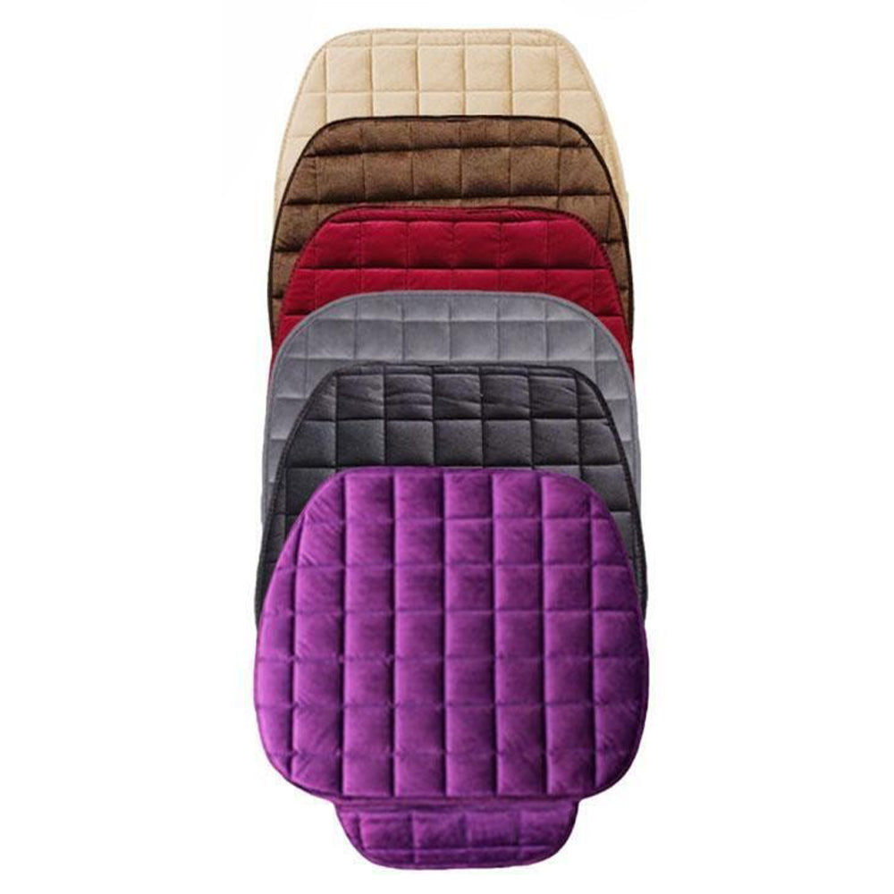 Vibe Geeks Auto Front Seat Winter-proof Cover for Comfort and Protection - Coffee