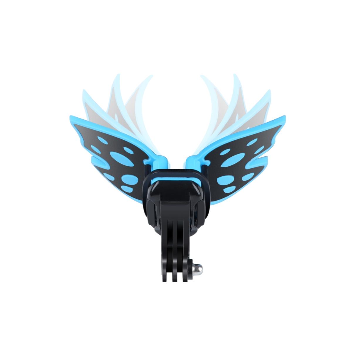 Gopro Helmet Mount Adapter - Butterfly Design - Fluorescent Green
