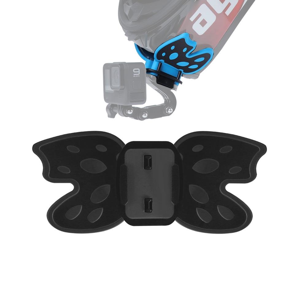 Gopro Helmet Mount Adapter - Butterfly Design - Fluorescent Green
