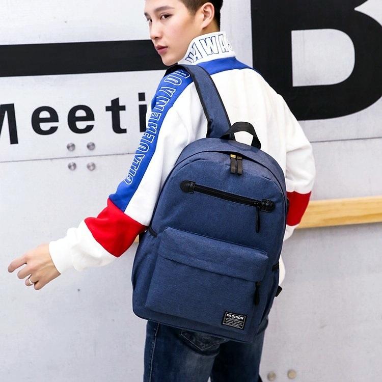 Outdoor Travel Usb Backpack - Compact & Durable - Grey