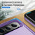 For Samsung Galaxy Z Fold4 5G Shockproof Pc Tpu Case - Purple + Black