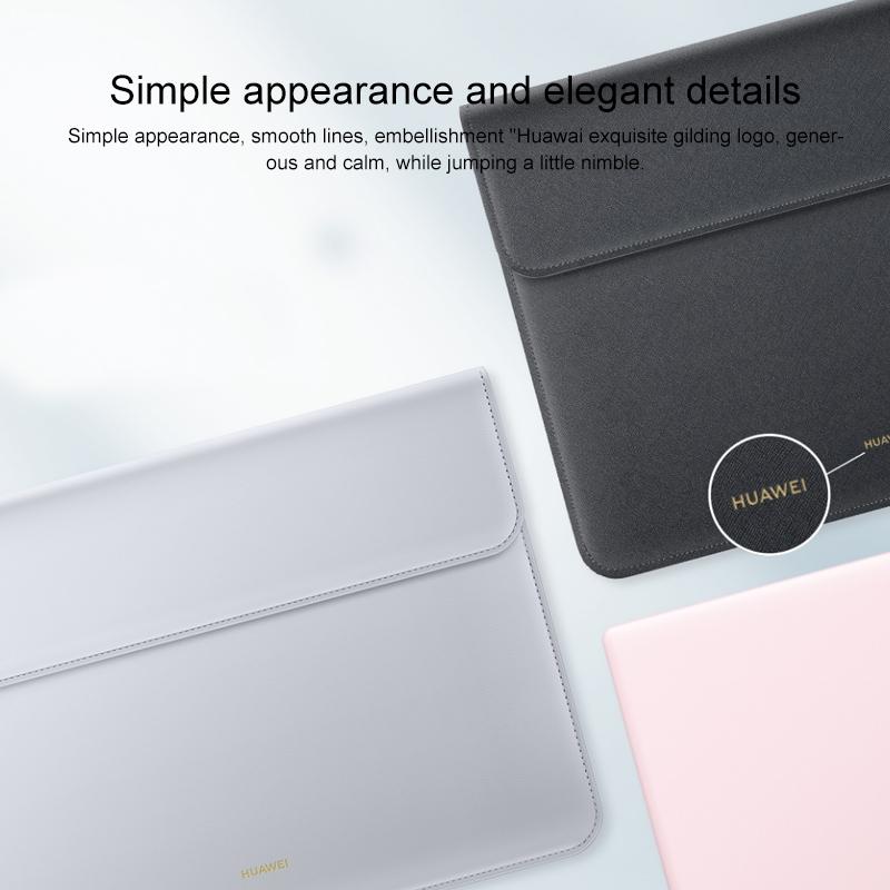 13 Inch Leather Laptop Protective Bag for Matebook x - Grey