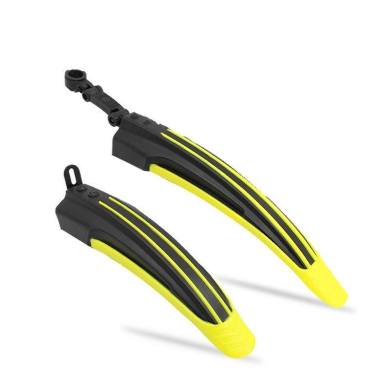 2-In-1 Mountain Bike Fender Set Dual Colour - Black Yellow