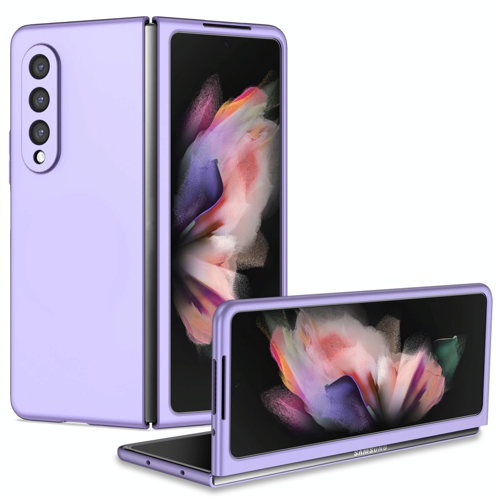 For Samsung Galaxy z Fold4 5G Foldable Armor Phone Case - Compact and Durable - Purple