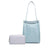 Small Apple Macbook Shoulder / Messenger Bag - Handheld - Navy + Black Mouse Pad