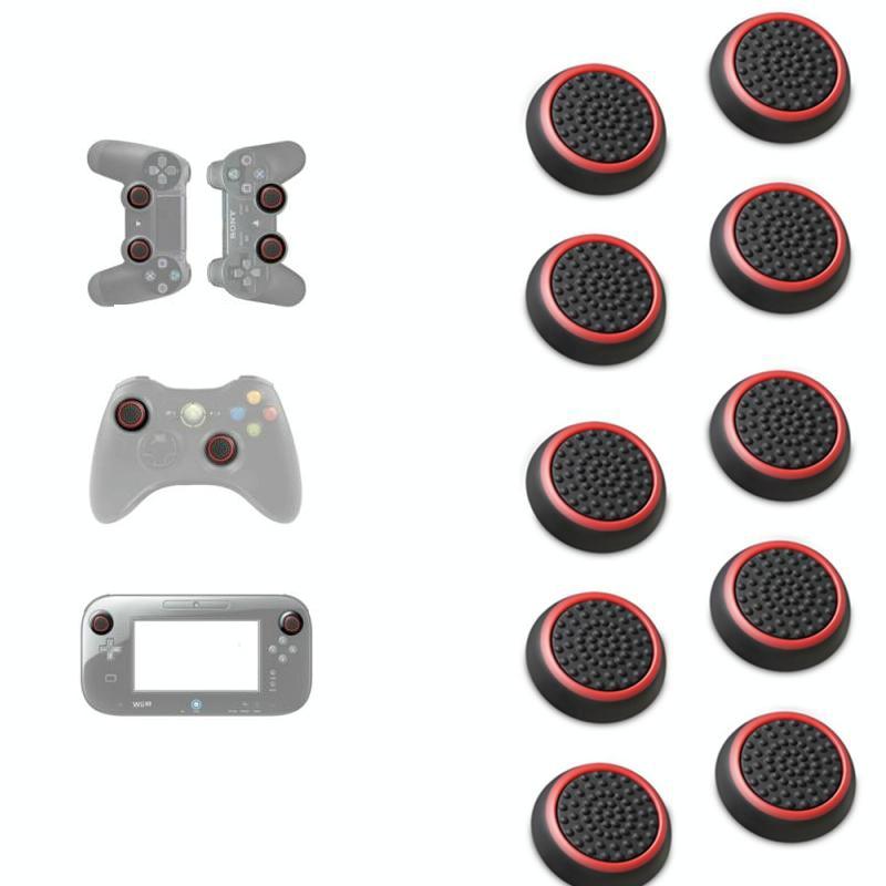 10-piece Luminous Gamepad Button Caps for Ps5 / Ps4 / Ps3 / Xbox one / 360 / Pro / Series x / s - Black White Circle