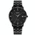 Men Casual Quartz Watch With Calendar - 1801 - Silver Steel Belt