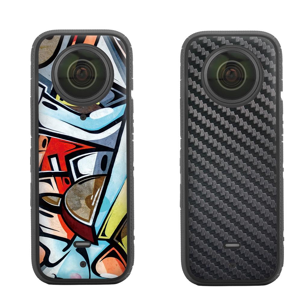 Protective Film Stickers for Dji Insta360 X3 Panoramic Camera - Pirate + Drawing Red