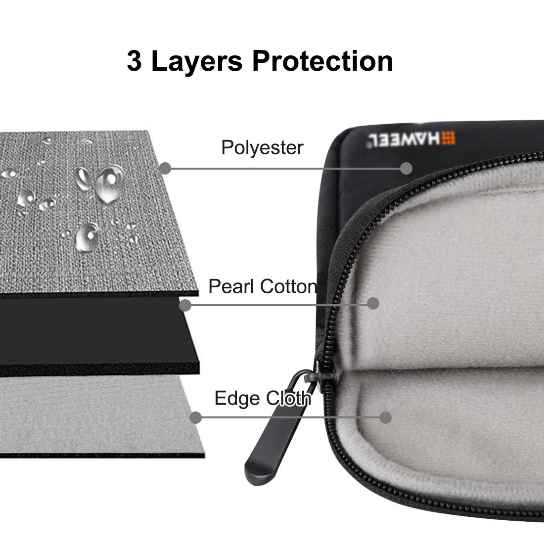 Zipper Sleeve Briefcase for Macbook Samsung Sony Dell Alienware Chuwi Asus Hp Laptops and Tablets - Grey