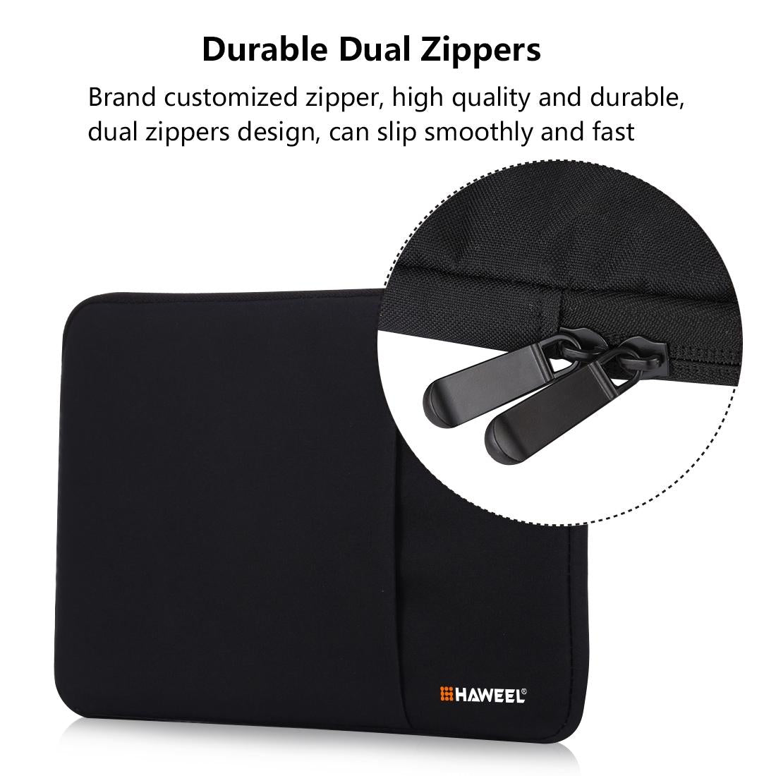 Zipper Sleeve Briefcase for Macbook Samsung Sony Dell Alienware Chuwi Asus Hp Laptops and Tablets - Grey