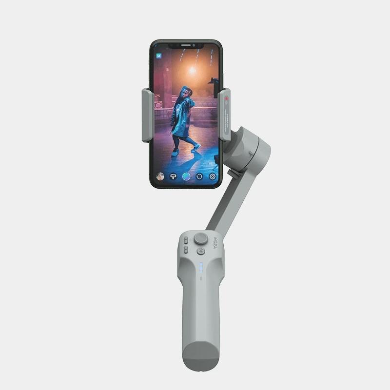 Foldable 3-axis Gimbal for Action Camera and Smartphone - Grey