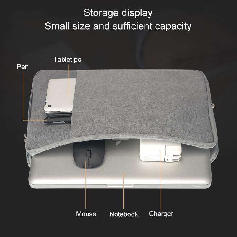 Denim Business Laptop Liner Bag for Tablets - Grey