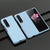 For Samsung Galaxy z Fold4 5G Smooth Skin Phone Case with Big Hole Fuel Injection - Mint Green