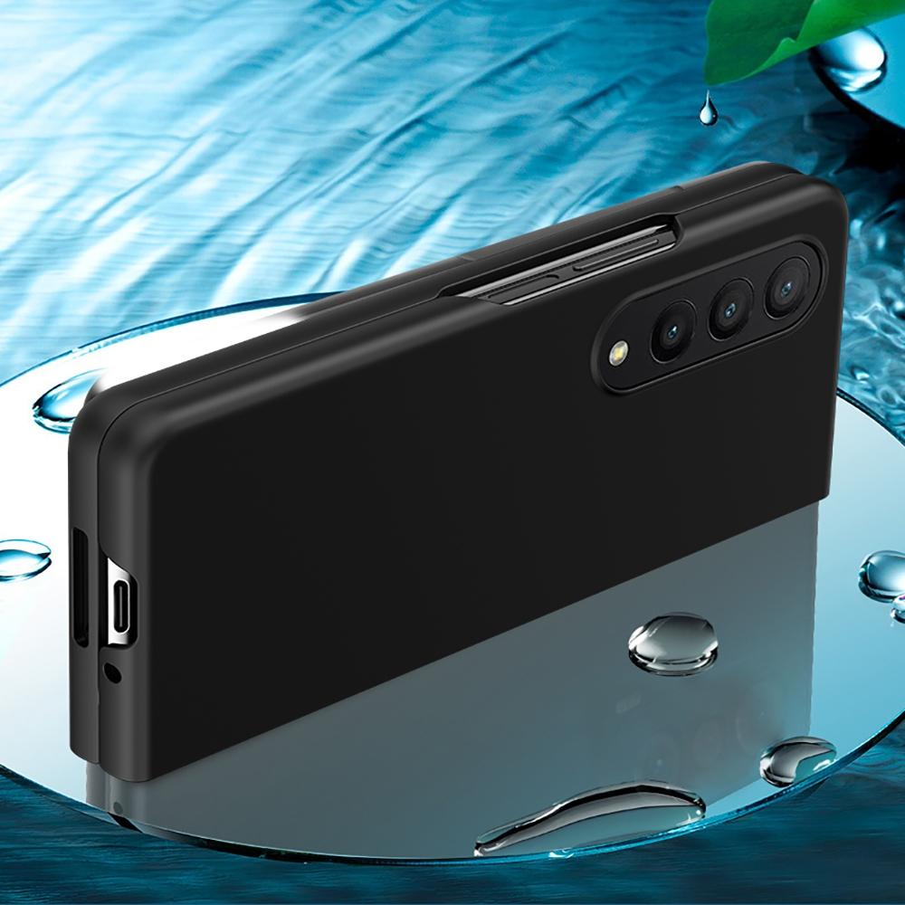 For Samsung Galaxy z Fold4 5G Smooth Skin Phone Case with Big Hole Fuel Injection - Mint Green