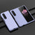 For Samsung Galaxy z Fold4 5G Smooth Skin Phone Case with Big Hole Fuel Injection - Mint Green