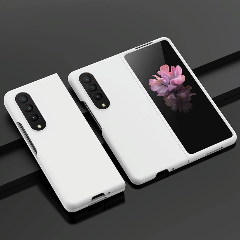 For Samsung Galaxy z Fold4 5G Smooth Skin Phone Case with Big Hole Fuel Injection - Mint Green