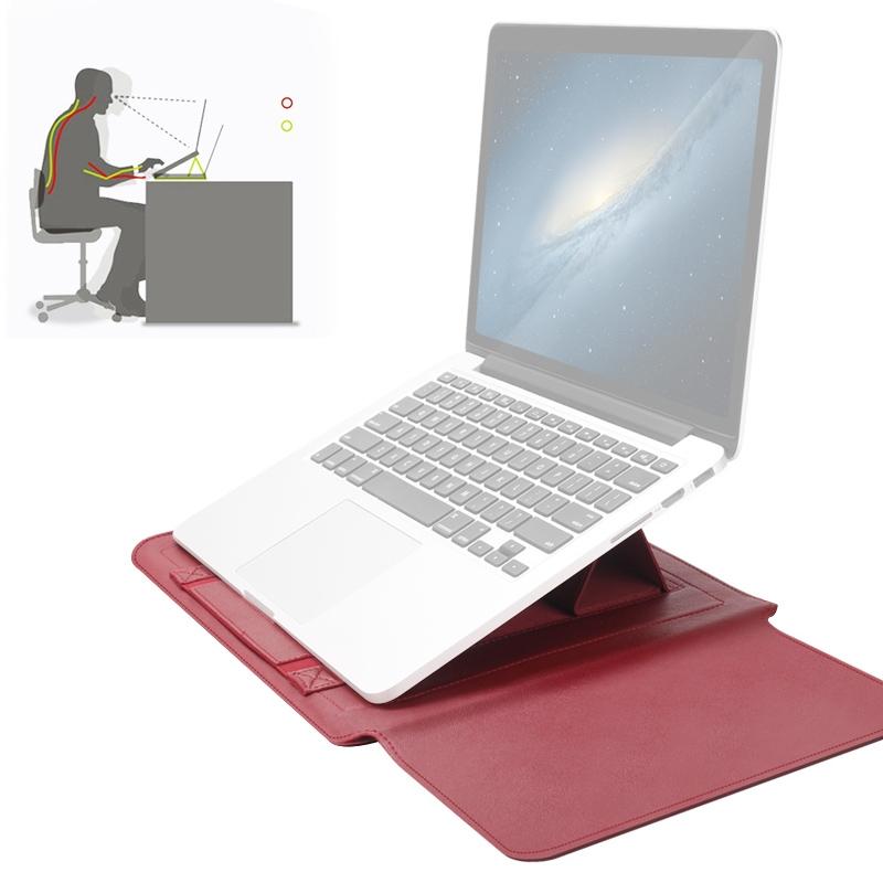 Universal Waterproof Laptop Bag Set With Handle Stand Pen Holder Winders Mouse & Charger Bags - Grey