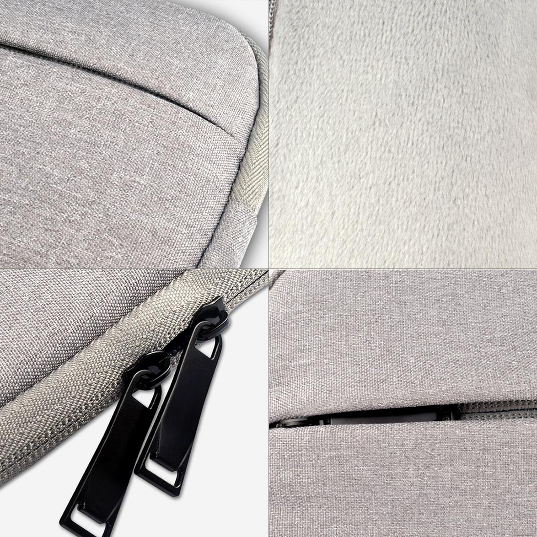 14 Laptop Tablet Bag with Multiple Pockets - Portable & Durable - Grey