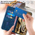 For Samsung Galaxy Z Fold4 5G Embossed Elephant Head Phone Case With Lanyard - Coffee