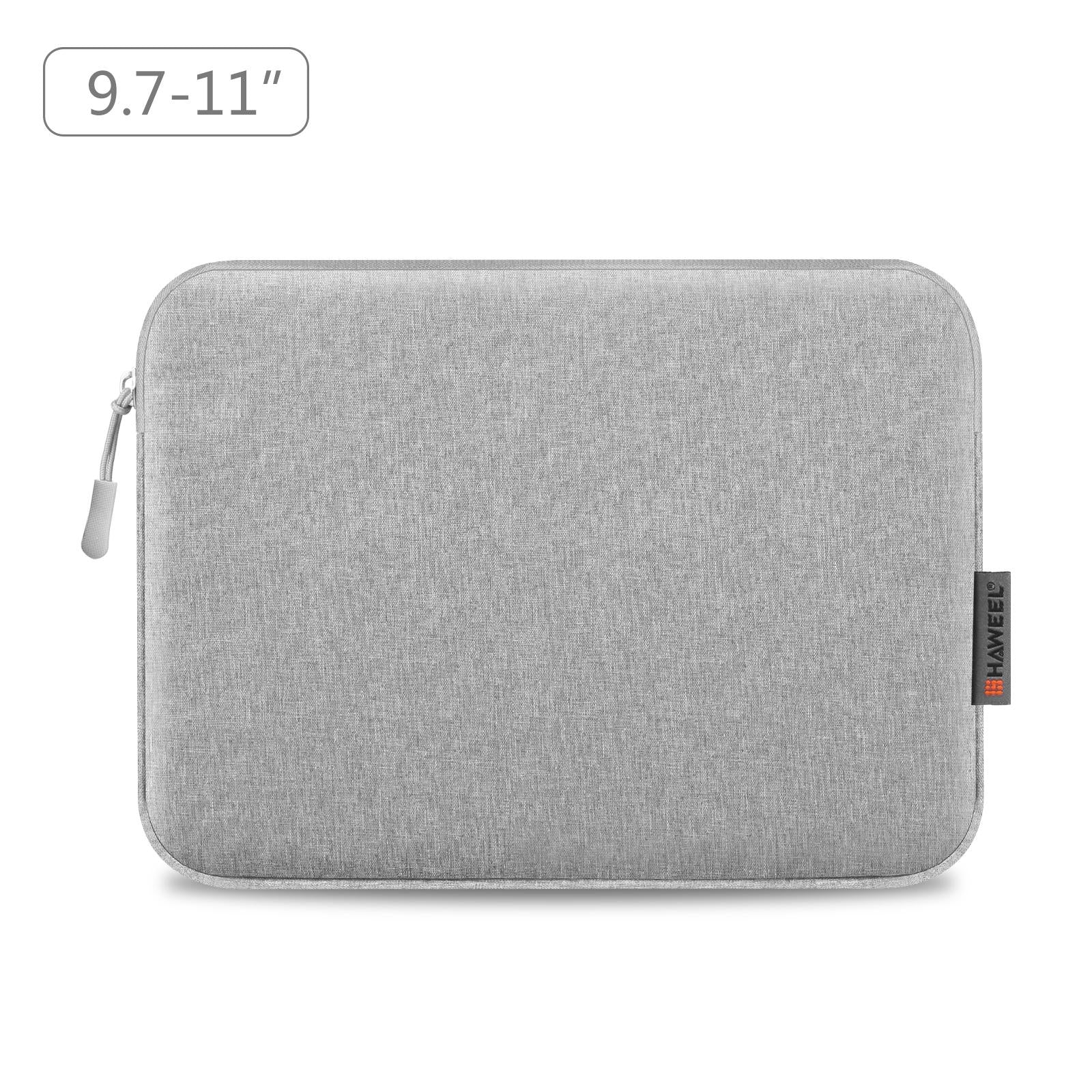 11 Tablet Sleeve Briefcase for 9.7-11.0 Tablets - Zipper Closure - Grey