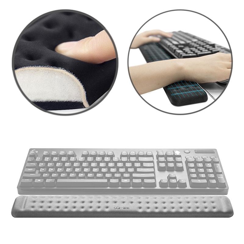 Memory Foam Keyboard Wrist Rest &amp; Mouse Pad - Grey