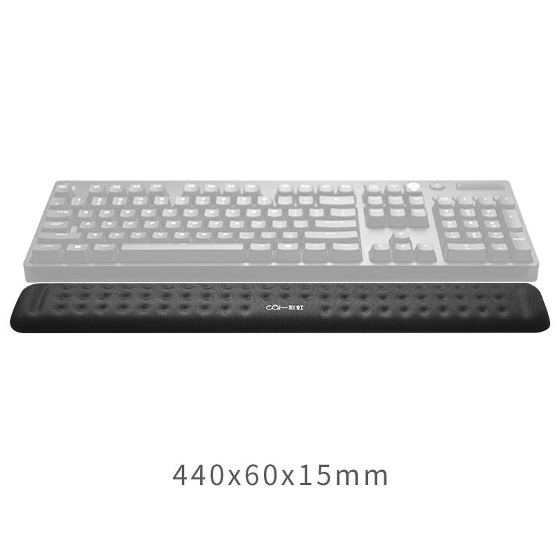 Memory Foam Keyboard Wrist Rest & Mouse Pad - Grey
