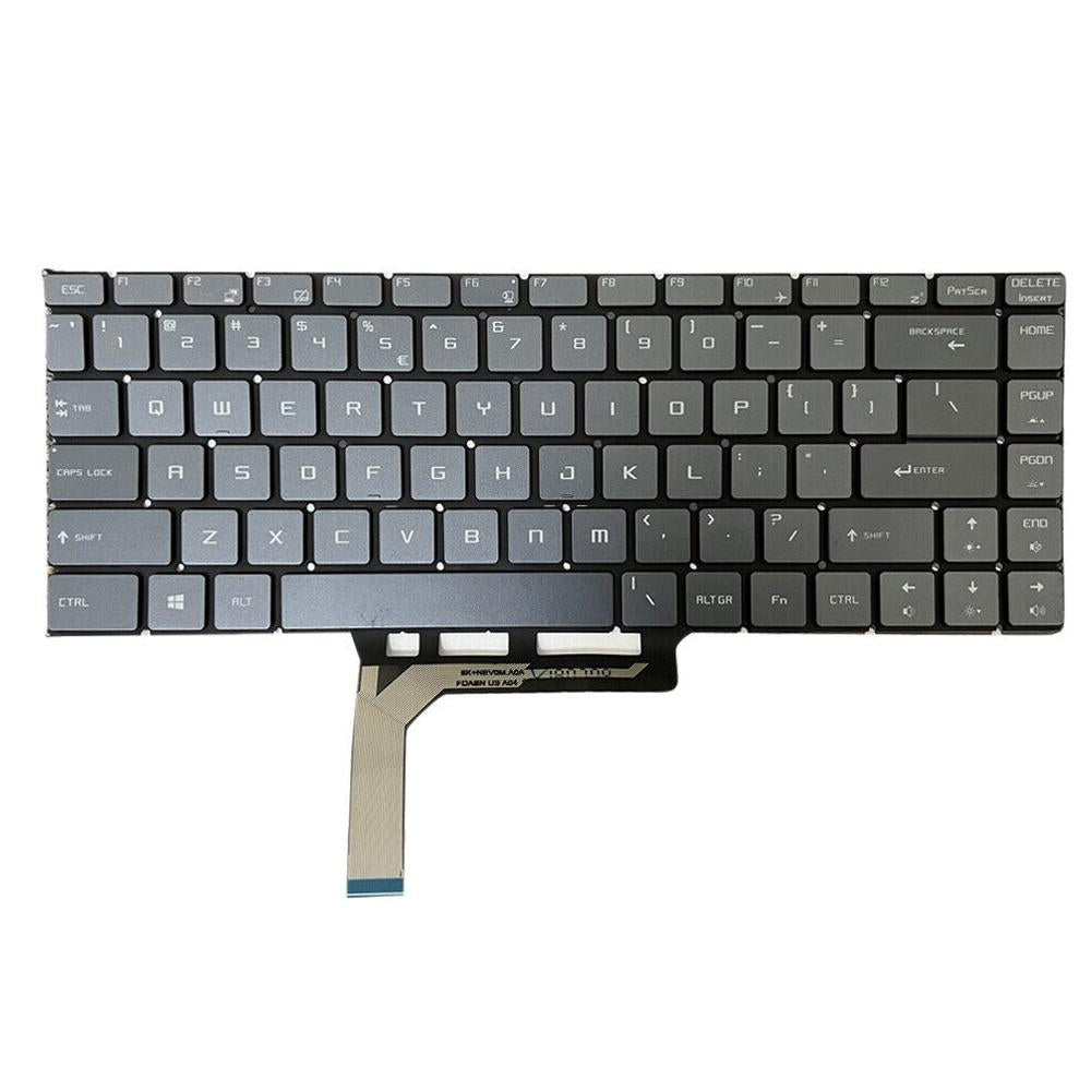 Backlit Laptop Keyboard for Msi Gs65 Series - us Version - Grey