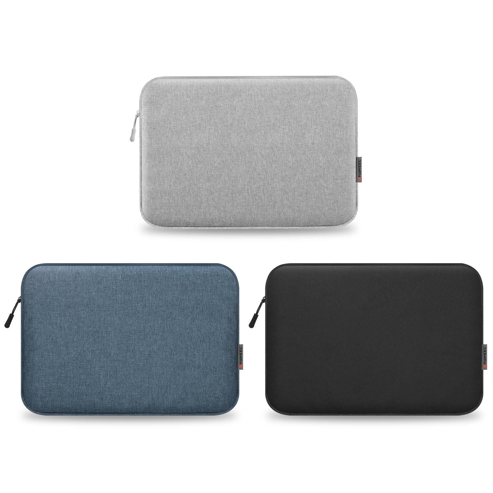 14-15 Inch Laptop Sleeve Briefcase Bag with Zipper - Grey