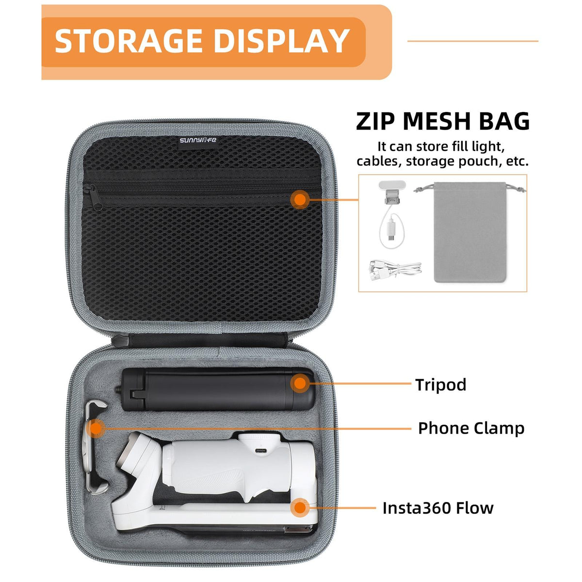 Insta360 Flow Gimbal Storage Bag - Portable Box