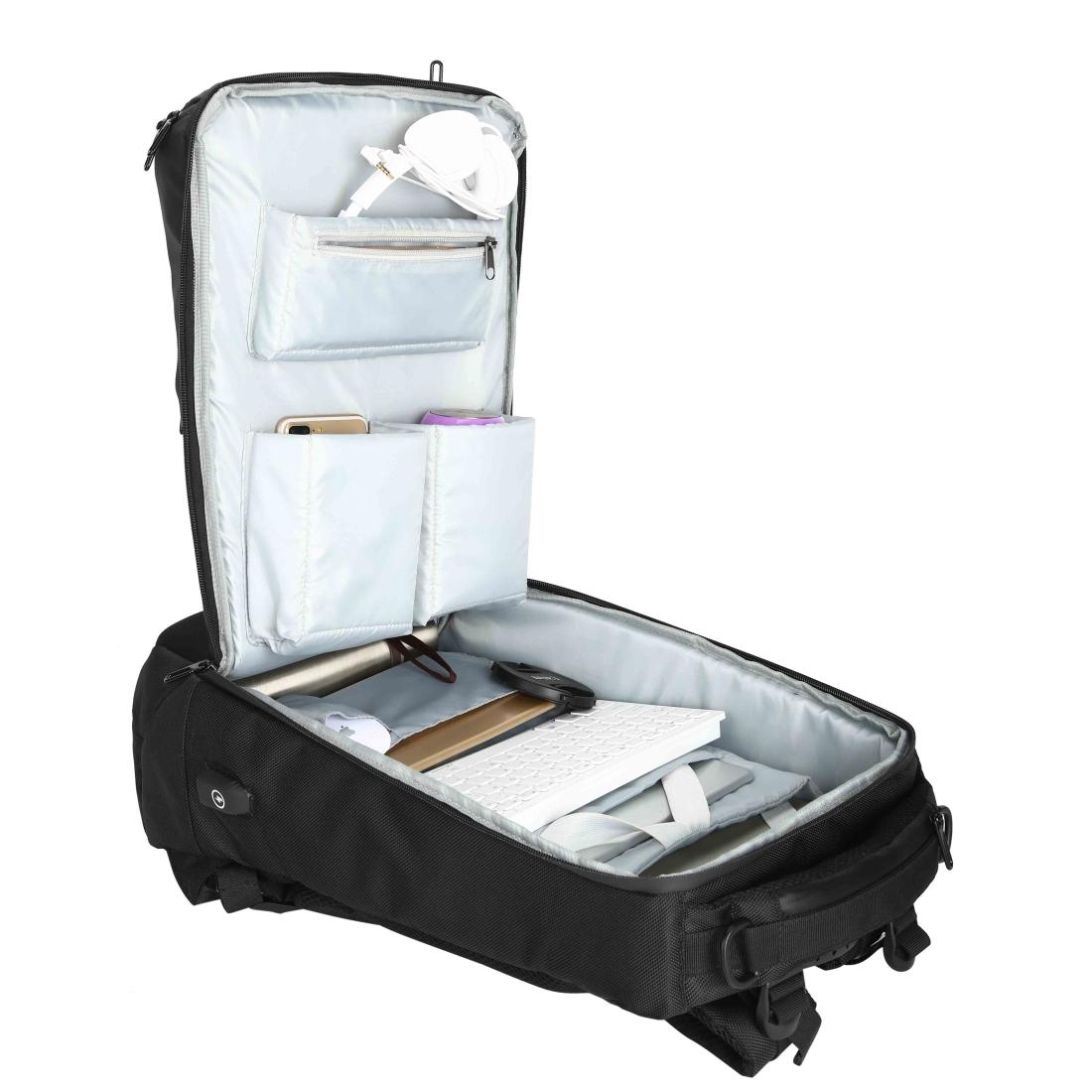 Waterproof Usb Outdoor Backpack - Large 33x21x53cm - Grey