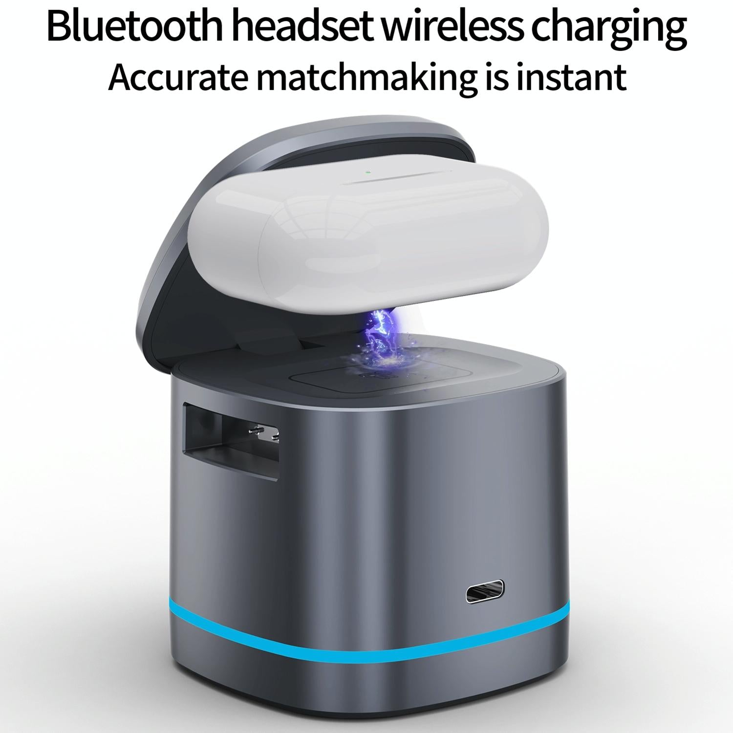 15W 3 In 1 Magnetic Wireless Charger - Grey